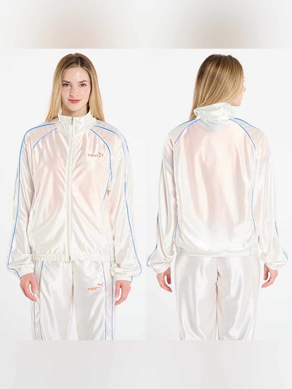 PUMA x FENTY Rhianna Piping Full-Zip Track Unisex Jacket - 633626 87 - X-SMALL